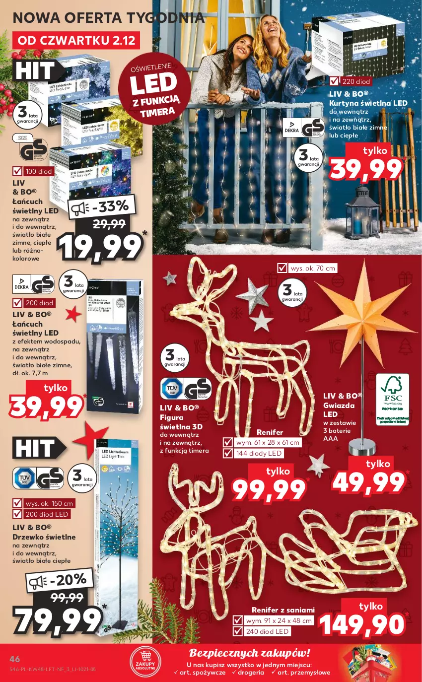 Gazetka promocyjna Kaufland - OFERTA TYGODNIA - ważna 02.12 do 08.12.2021 - strona 46 - produkty: Gwiazda, Piec, Renifer