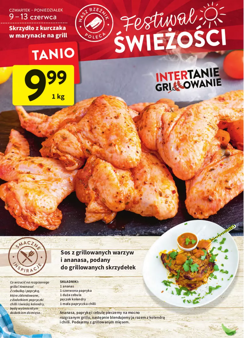 Gazetka promocyjna Intermarche - Okazjobranie - ważna 09.06 do 13.06.2022 - strona 18 - produkty: Ananas, Cebula, Grill, Papryka, Piec, Sos