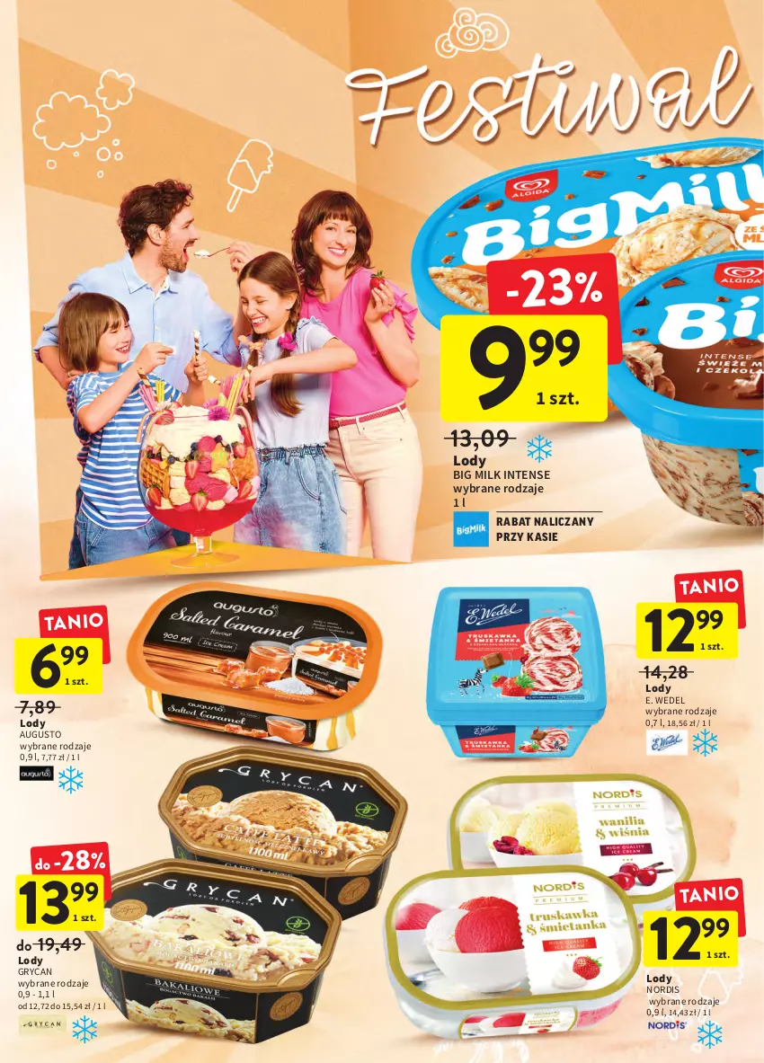 Gazetka promocyjna Intermarche - Okazjobranie - ważna 09.06 do 13.06.2022 - strona 4 - produkty: Big Milk, E. Wedel, Gry, Lody