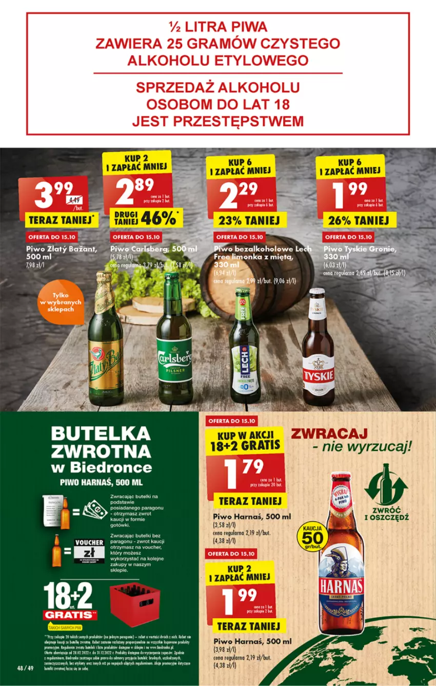 Gazetka promocyjna Biedronka - W tym tygodniu - ważna 13.10 do 19.10.2022 - strona 48 - produkty: Dron, Fa, Gra, Harnaś, Piwo, Rum, Tera