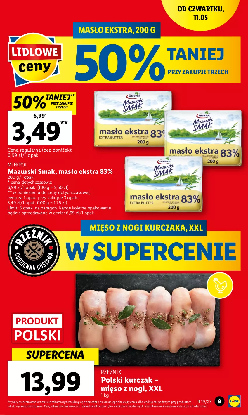 Gazetka promocyjna Lidl - GAZETKA - ważna 11.05 do 13.05.2023 - strona 11 - produkty: Kurczak, Masło, Mięso, Olej, Piwa