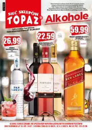 Gazetka promocyjna Topaz - Gazetka - Gazetka - ważna od 30.06 do 30.06.2023 - strona 1 - produkty: Top, Por, Johnnie Walker, Portada, Wódka, Whisky, Wino