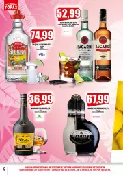 Gazetka promocyjna Topaz - Gazetka - Gazetka - ważna od 30.06 do 30.06.2023 - strona 8 - produkty: Pliska, Tequila, Bacardi, Brandy