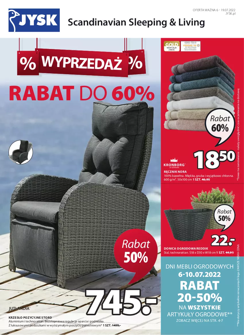 Gazetka promocyjna Jysk - Oferta tygodnia - ważna 06.07 do 19.07.2022 - strona 2 - produkty: Krzesło, Poduszka, Ręcznik, Top, Wełna