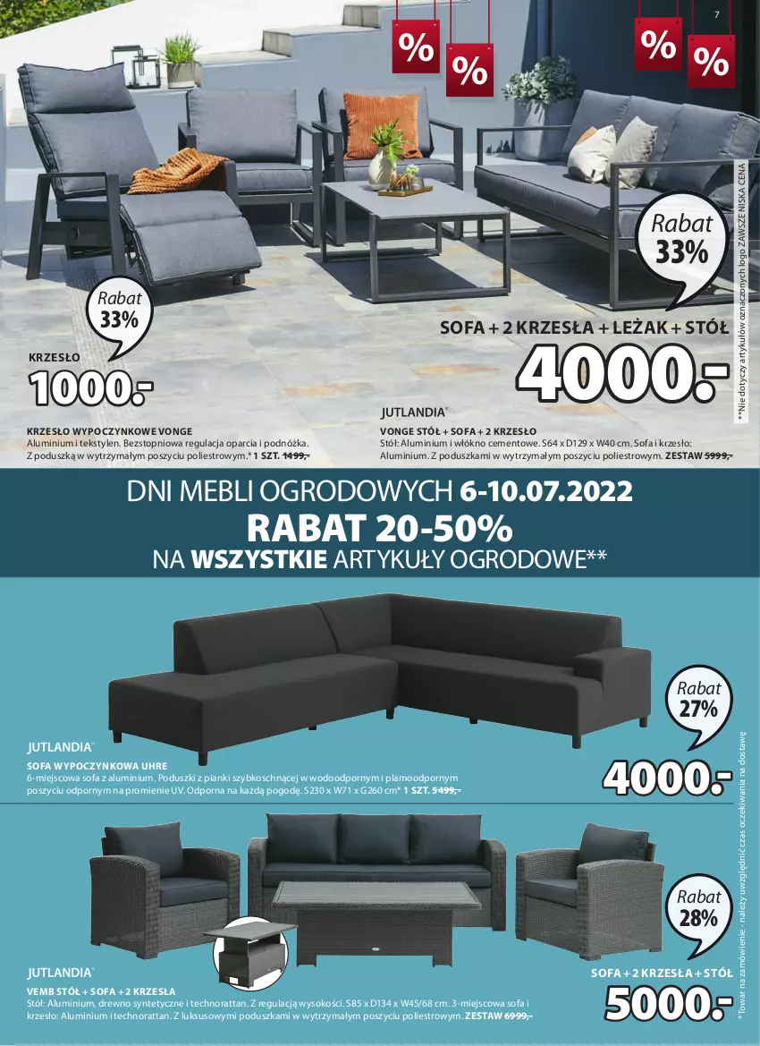 Gazetka promocyjna Jysk - Oferta tygodnia - ważna 06.07 do 19.07.2022 - strona 8 - produkty: Cement, Fa, Krzesło, Poduszka, Por, Sofa, Sok, Stół, Top