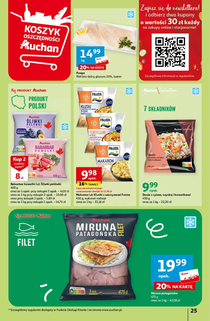 Gazetka promocyjna Auchan - Gazetka Z miłości do okazji Hipermarket Auchan - ważna 08.02 do 14.02.2024 - strona 25 - produkty: Deser, Frosta, Glazura, Kawa, Lazur, Makaron, Panga, Ryż, Ser, Warzywa