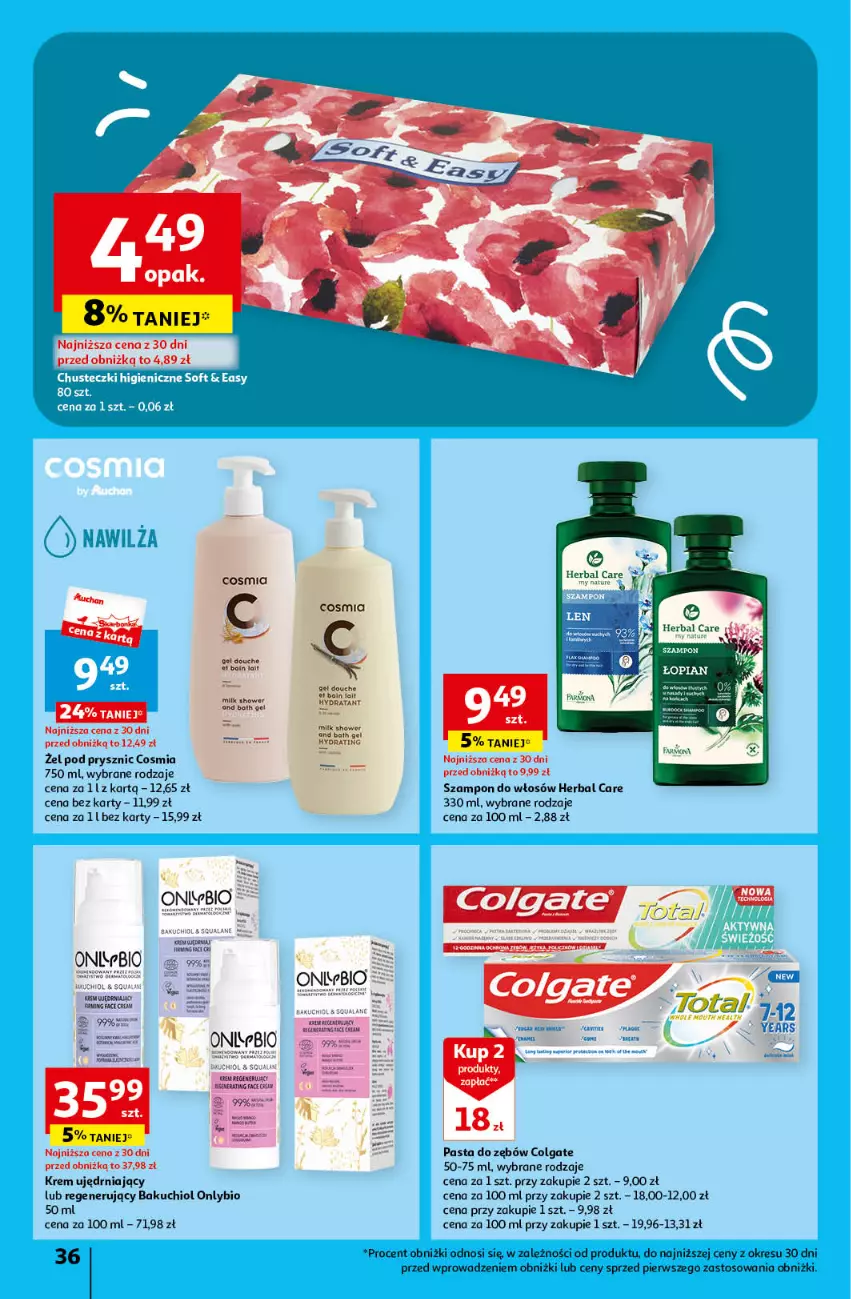 Gazetka promocyjna Auchan - Gazetka Z miłości do okazji Hipermarket Auchan - ważna 08.02 do 14.02.2024 - strona 36 - produkty: Colgate, LG, Pasta do zębów, Szampon