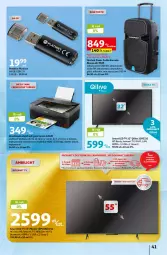 Gazetka promocyjna Auchan - Gazetka Z miłości do okazji Hipermarket Auchan - Gazetka - ważna od 14.02 do 14.02.2024 - strona 41 - produkty: LED TV, Pendrive, Philips, Głośnik, Mikrofon, Power audio, Kosz, Skaner, Urządzenie wielofunkcyjne, HD ready, Canon, PLATINET, Akumulator