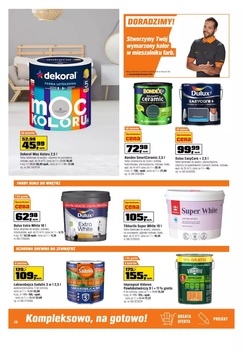 Gazetka promocyjna Obi - Gazetka OBI - ważna 11.05 do 24.05.2022 - strona 20 - produkty: Cień, Dekoral, Dulux, Fa, Farba akrylowa, Gra, Lakier, Pax, Por, Puma, Tytan