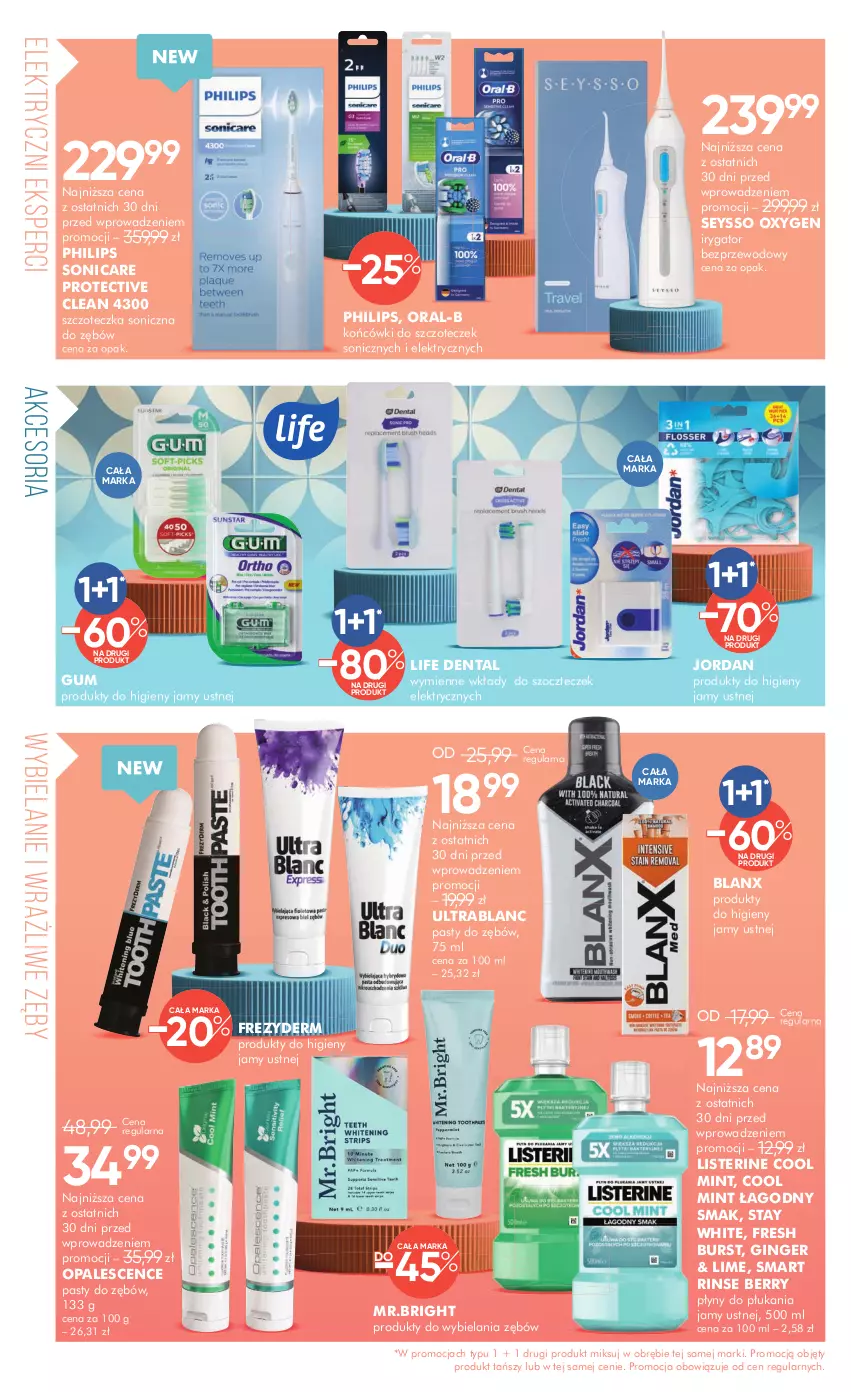 Gazetka promocyjna Super Pharm - Gazetka - ważna 19.03 do 01.04.2025 - strona 4 - produkty: Gin, Irygator, Listerine, Philips, Seysso, Szczoteczka, Szczoteczka soniczna