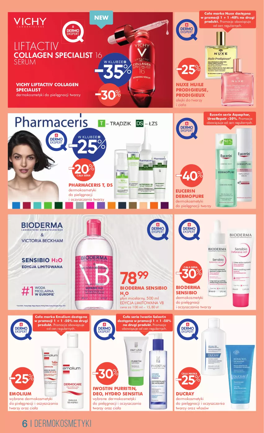 Gazetka promocyjna Super Pharm - Gazetka - ważna 19.03 do 01.04.2025 - strona 6 - produkty: Acer, Aquaphor, Bioderma, Ducray, Emolium, Iwostin, Kosmetyki do pielęgnacji, Mop, Nuxe, Olej, Pharmaceris, Płyn micelarny, Pur, Rum, Ser, Serum, Vichy