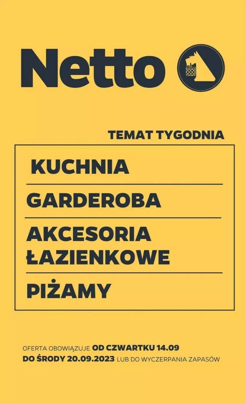 Gazetka promocyjna Netto - ważna 14.09 do 20.09.2023 - strona 1 - produkty: Kuchnia