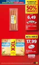 Gazetka promocyjna Lidl - GAZETKA - Gazetka - ważna od 09.08 do 09.08.2025 - strona 5 - produkty: Ser, Parówki, Parówki z indyka, Gouda