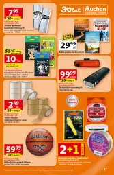 Gazetka promocyjna Auchan - Gazetka 30 Lat Hipermarket Auchan - Gazetka - ważna od 04.03 do 04.03.2026 - strona 37 - produkty: Wilson, Kosz, Klej, Tran, Rower, Dzieci, Alcon, Miecz, Fa