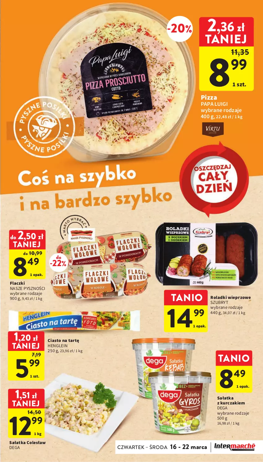 Gazetka promocyjna Intermarche - Gazetka Intermarche - ważna 16.03 do 22.03.2023 - strona 27 - produkty: Dega, Kurczak, Pizza, Sałat, Sałatka, Szubryt