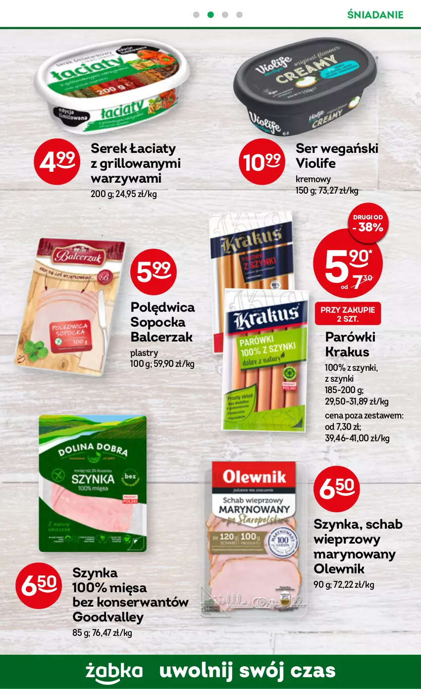 Gazetka promocyjna Żabka - ważna 26.10 do 01.11.2022 - strona 33 - produkty: Grill, Krakus, Olewnik, Parówki, Polędwica, Schab wieprzowy, Ser, Serek, Szynka, Warzywa