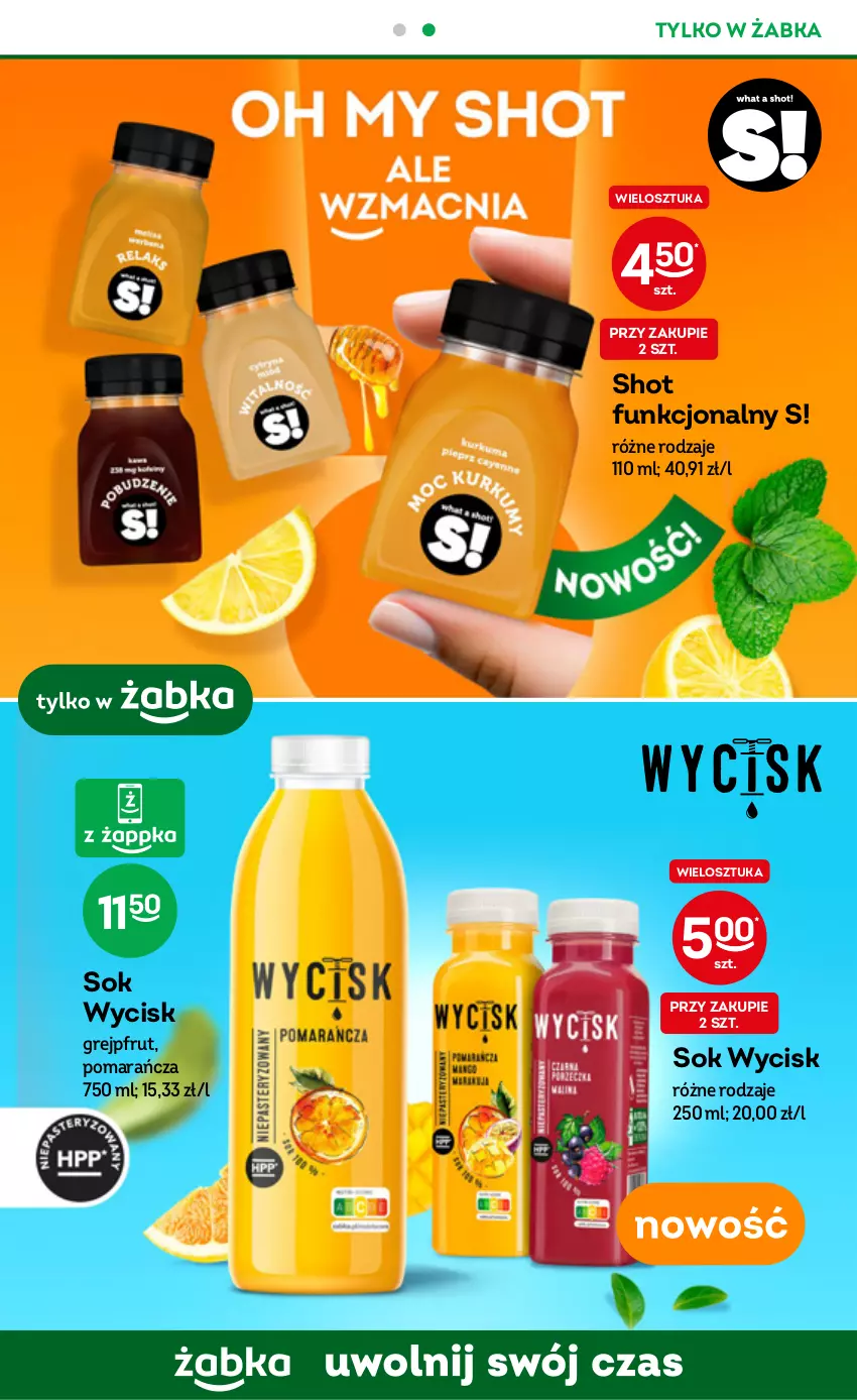 Gazetka promocyjna Żabka - ważna 26.10 do 01.11.2022 - strona 39 - produkty: Grejpfrut, Sok