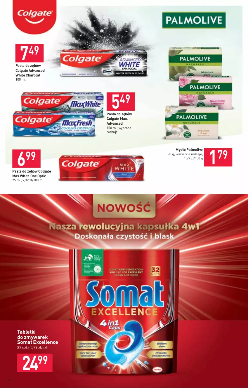 Gazetka promocyjna Stokrotka - Supermarket - ważna 24.06 do 30.06.2021 - strona 16 - produkty: Colgate, LG, Mydło, Palmolive, Pasta do zębów, Somat, Tablet