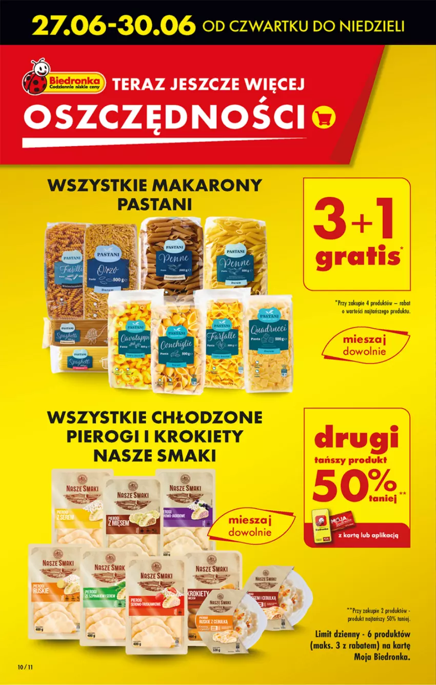 Gazetka promocyjna Biedronka - Od czwartku - ważna 27.06 do 03.07.2024 - strona 13 - produkty: Dron, HP, Krokiety, Makaron, Pierogi, Tera