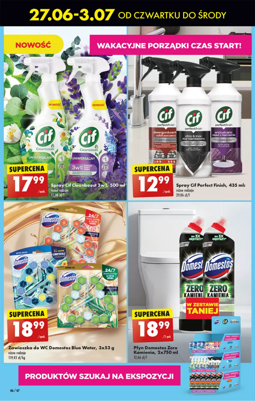 Gazetka promocyjna Biedronka - Od czwartku - ważna 27.06 do 03.07.2024 - strona 54 - produkty: Cif, Domestos, Finish