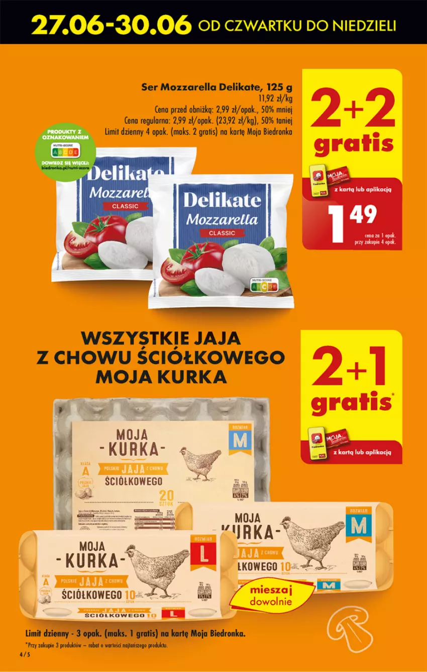 Gazetka promocyjna Biedronka - Od czwartku - ważna 27.06 do 03.07.2024 - strona 6 - produkty: Dron, Fa, Gra, Jaja, Mars, Mozzarella, Por, Ser, Sos