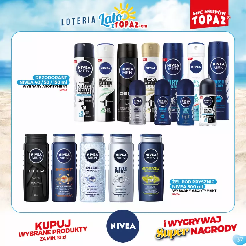 Gazetka promocyjna Topaz - Gazetka - ważna 05.07 do 05.09.2021 - strona 37 - produkty: Nivea