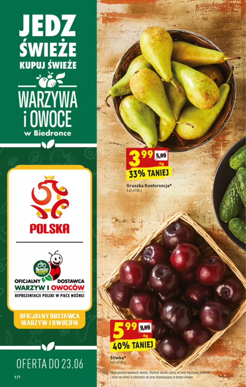 Gazetka promocyjna Biedronka - W tym tygodniu - ważna 21.06 do 27.06.2021 - strona 8 - produkty: Dron, Owoce, Warzywa