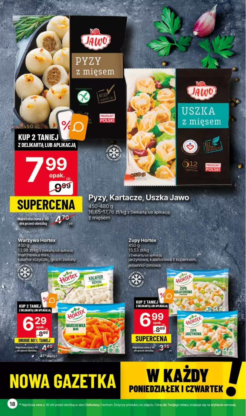 Gazetka promocyjna Delikatesy Centrum - Gazetka DC43 czw-sr - ważna 02.11 do 08.11.2023 - strona 18 - produkty: Groch, Hortex, Kalafior, Marchewka