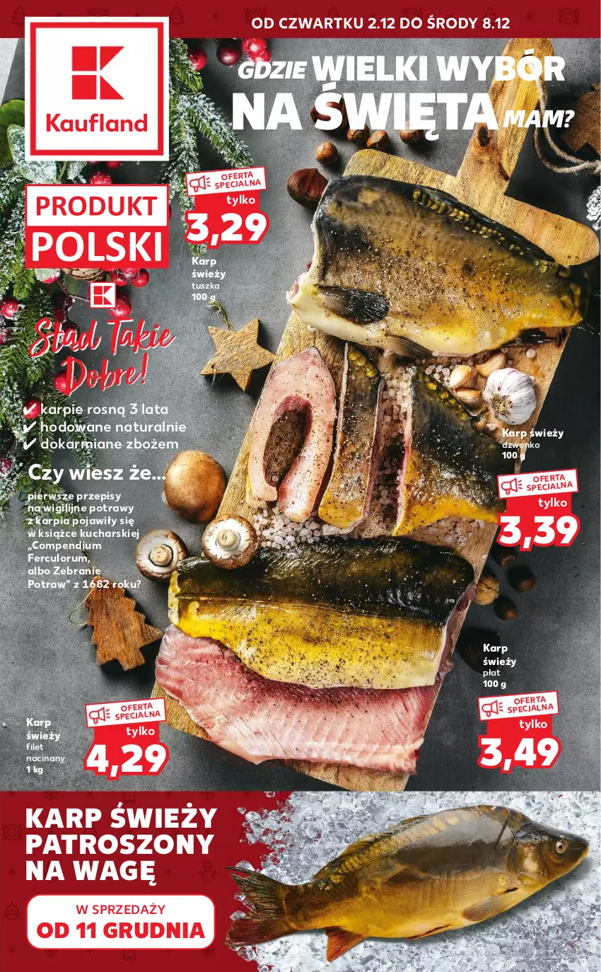 Gazetka promocyjna Kaufland - OFERTA TYGODNIA - ważna 02.12 do 08.12.2021 - strona 1 - produkty: Karmi, Karp, Rum, Tusz