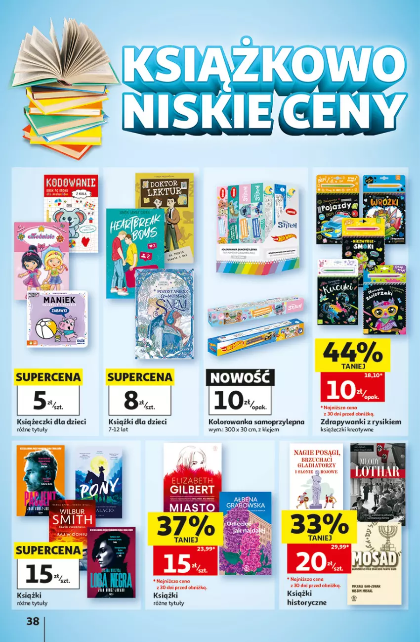 Gazetka promocyjna Auchan - Gazetka 30 Lat Hipermarket Auchan - ważna 17.09 do 23.09.2026 - strona 38 - produkty: Dzieci, Klej, Kolorowanka, Mop
