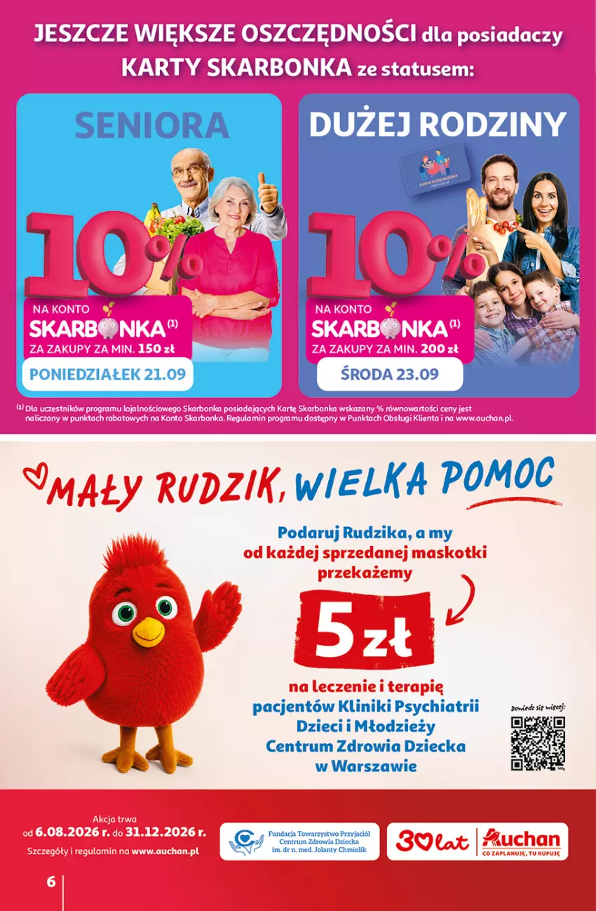 Gazetka promocyjna Auchan - Gazetka 30 Lat Hipermarket Auchan - ważna 17.09 do 23.09.2026 - strona 6 - produkty: Chia, Dzieci, Rum