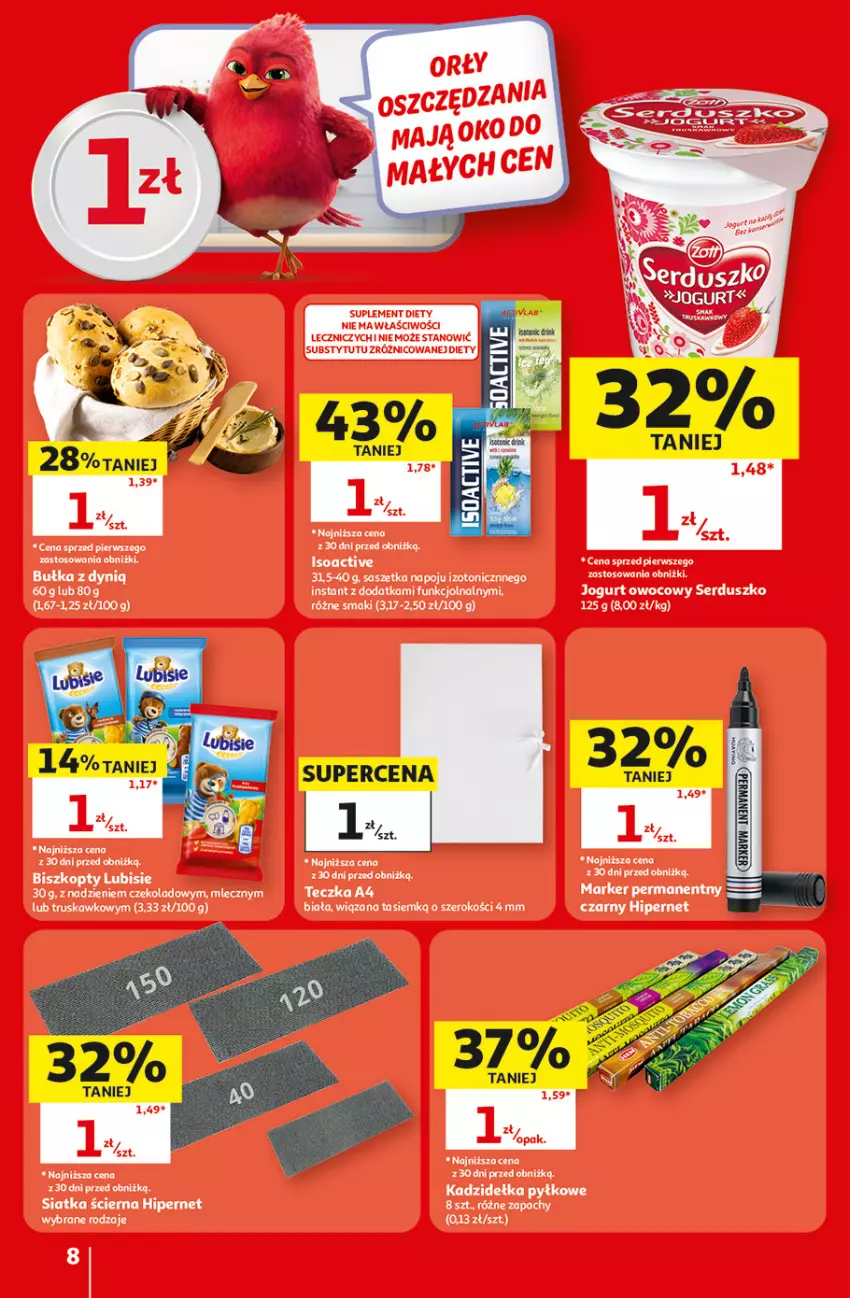 Gazetka promocyjna Auchan - Gazetka 30 Lat Hipermarket Auchan - ważna 17.09 do 23.09.2026 - strona 8 - produkty: Jogurt, Jogurt owocowy, Marker, Ser, Siatka, Suplement diety, Znicz