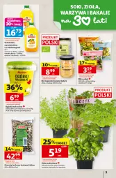 Gazetka promocyjna Auchan - Gazetka 30 Lat Hipermarket Auchan - Gazetka - ważna od 23.09 do 23.09.2026 - strona 5 - produkty: Sok, Pietruszka, Kolendra, Zioła w doniczce, Sałat, Bazyl, Bazylia, Mięta
