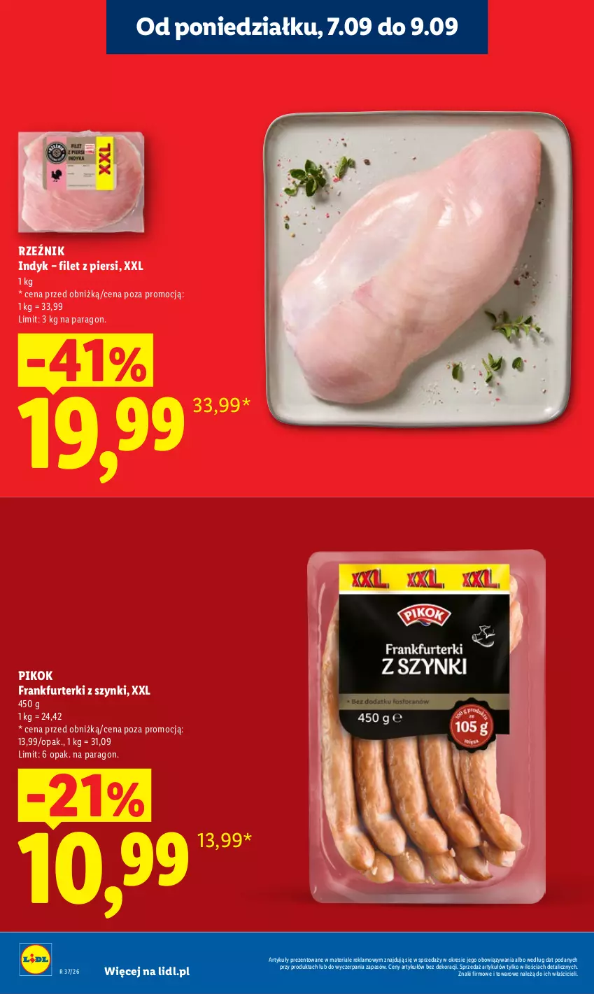 Gazetka promocyjna Lidl - Gazetka ważna od 7.09 do 9.09 - ważna 07.09 do 09.09.2026 - strona 12 - produkty: Frankfurterki, PIKOK