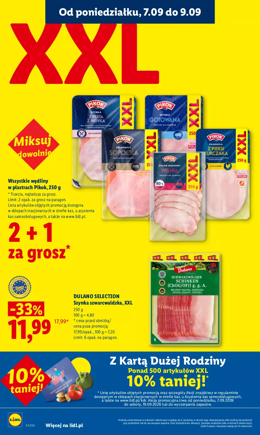 Gazetka promocyjna Lidl - Gazetka ważna od 7.09 do 9.09 - ważna 07.09 do 09.09.2026 - strona 36 - produkty: Dulano, PIKOK, Szynka