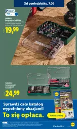 Gazetka promocyjna Lidl - Gazetka ważna od 7.09 do 9.09 - Gazetka - ważna od 09.09 do 09.09.2026 - strona 29 - produkty: Parkside, Regał, Zestaw wierteł, Zestaw narzędzi