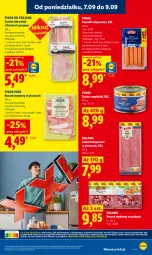 Gazetka promocyjna Lidl - Gazetka ważna od 7.09 do 9.09 - Gazetka - ważna od 09.09 do 09.09.2026 - strona 39 - produkty: Pur, Salami, Parówki, Dulano, Laur, Szynka, PIKOK, Boczek