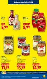 Gazetka promocyjna Lidl - Gazetka ważna od 7.09 do 9.09 - Gazetka - ważna od 09.09 do 09.09.2026 - strona 43 - produkty: Ketchup, Oliwki zielone, Sos, Oliwki, Stek, Pesto, Kotlin, Pomidory
