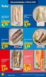 Gazetka promocyjna Lidl - Gazetka ważna od 7.09 do 9.09 - Gazetka - ważna od 09.09 do 09.09.2026 - strona 68 - produkty: Polędwica, Halibut, Por, Pstrąg tęczowy, Tusz, Pstrąg, Mintaj, Dorsz