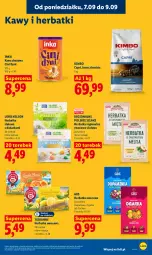 Gazetka promocyjna Lidl - Gazetka ważna od 7.09 do 9.09 - Gazetka - ważna od 09.09 do 09.09.2026 - strona 77 - produkty: Torebka, Inka, Kawa zbożowa, Kawa ziarnista, Kawa, Teekanne