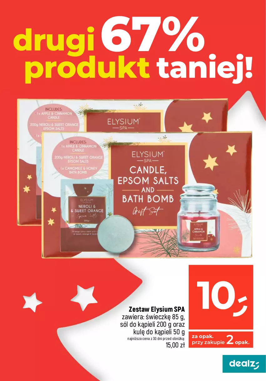 Gazetka promocyjna Dealz - NAJTAŃSZE ŚWIĘTA! - ważna 11.12 do 13.12.2023 - strona 5 - produkty: Olej, Sól, Sól do kąpieli, Zestaw prezentowy