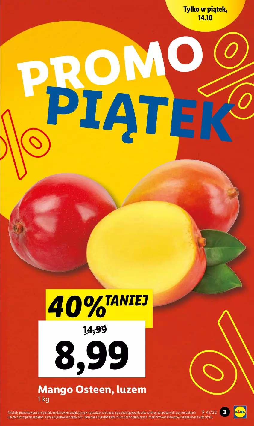 Gazetka promocyjna Lidl - GAZETKA - ważna 13.10 do 15.10.2022 - strona 3 - produkty: Mango