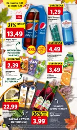 Gazetka promocyjna Lidl - GAZETKA - Gazetka - ważna od 15.10 do 15.10.2022 - strona 40 - produkty: Sok, Por, Pur, Mus, Napój energetyczny, Oleofarm, Red Bull, Kaktus, Plecak, Pepsi, Pitahaya, Tymbark, Syrop, Woda mineralna, Kubuś, Woda, Mango, Napój, Oleo, Imbir, Fa