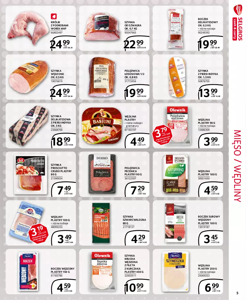 Gazetka promocyjna Selgros - Extra Oferta - ważna 01.03 do 31.03.2021 - strona 5 - produkty: Boczek, Gra, Królik, Kurczak, Mięso, Polędwica, Prosciutto, Rama, Sos, Szynka, Szynka delikatesowa, Wędlina