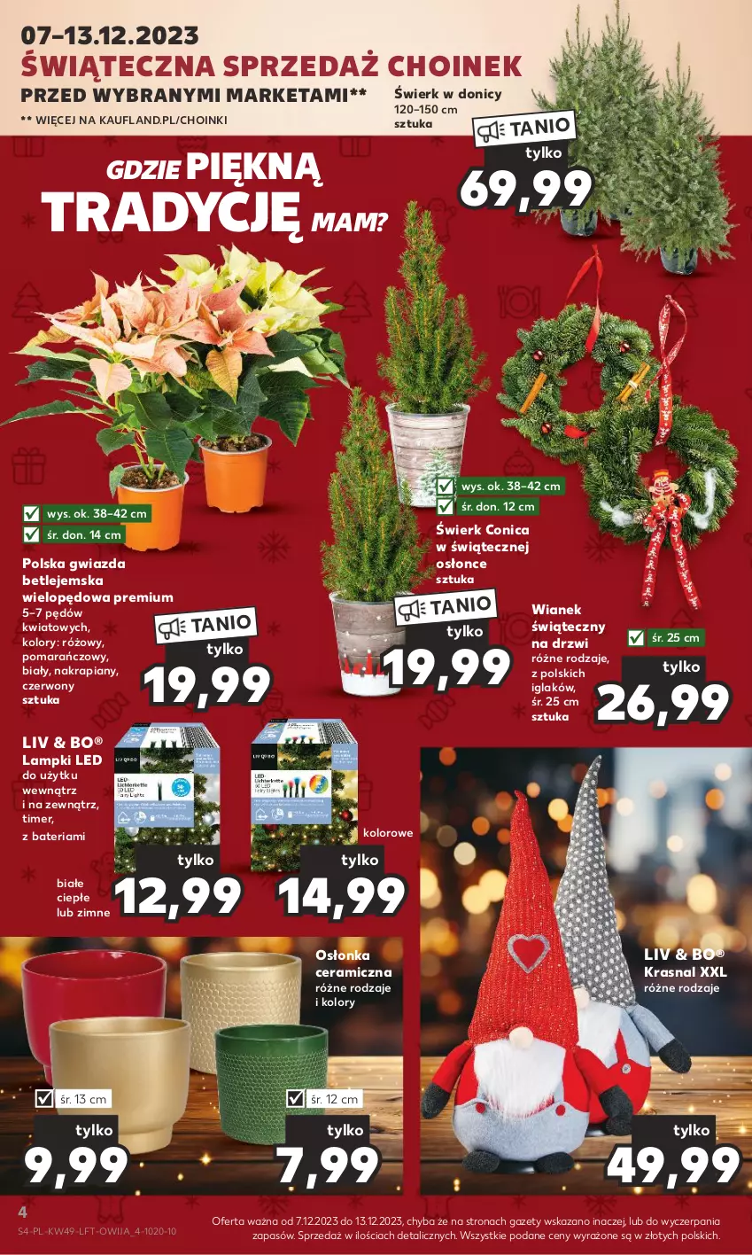 Gazetka promocyjna Kaufland - Gazetka tygodnia - ważna 07.12 do 13.12.2023 - strona 4 - produkty: Bateria, Drzwi, Gwiazda, Osłonka