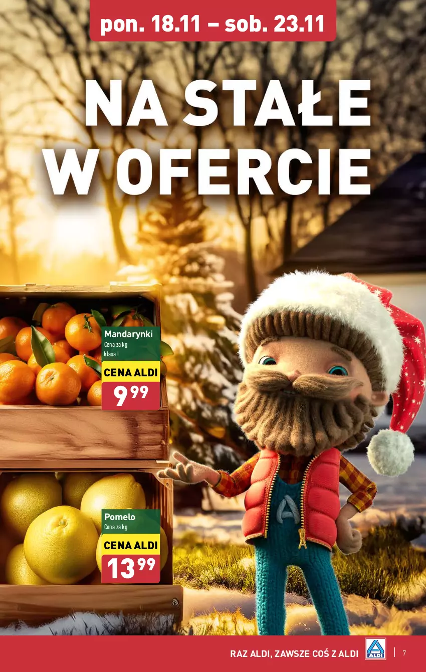 Gazetka promocyjna Aldi - Farmer ALDIK poleca świeże owoce i warzywa - ważna 18.11 do 23.11.2024 - strona 7 - produkty: Mandarynki, Pomelo