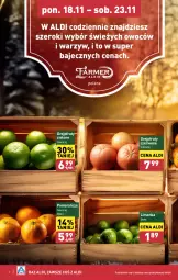 Gazetka promocyjna Aldi - Farmer ALDIK poleca świeże owoce i warzywa - Gazetka - ważna od 23.11 do 23.11.2024 - strona 6 - produkty: Pomarańcze, Limonka, Grejpfrut