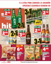 Gazetka promocyjna Topaz - Gazetka - Gazetka - ważna od 06.08 do 06.08.2025 - strona 10 - produkty: Piwo, Top, Kasztelan, Chipsy, Coca-Cola, Carlsberg, Lorenz, Lech Premium