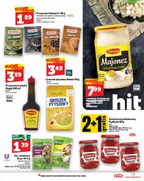 Gazetka promocyjna Topaz - Gazetka - Gazetka - ważna od 06.08 do 06.08.2025 - strona 19 - produkty: Majonez, Koncentrat pomidorowy, Top, Sos, Gra, Groszek ptysiowy, Czosnek, Laur, Sałat, Pieprz, Przyprawa w płynie, Pudliszki, Maggi, Ziele angielskie, Heinz, Groszek, Knorr