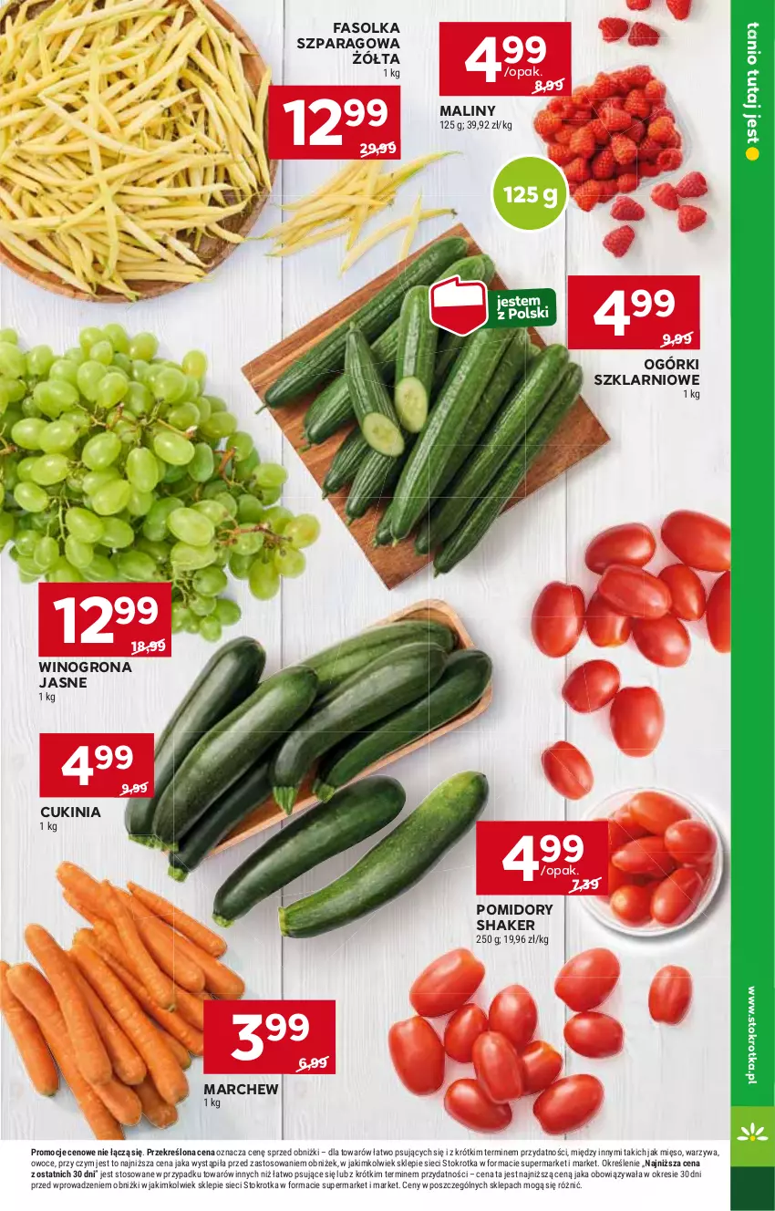 Gazetka promocyjna Stokrotka - Market - ważna 27.06 do 03.07.2024 - strona 5 - produkty: Fa, HP, Maliny, Pomidory, Wino, Winogrona